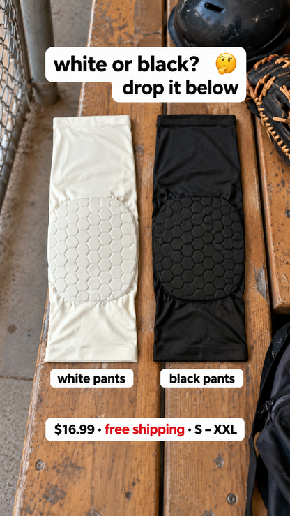 Sliding Knee Sleeve with FlexCell Pad – Lightweight Compression Knee Protection for Baseball & Softball
