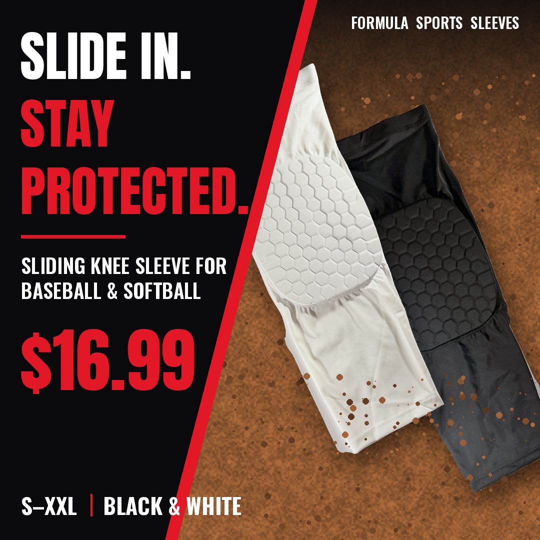 Sliding Knee Sleeve with FlexCell Pad – Lightweight Compression Knee Protection for Baseball & Softball
