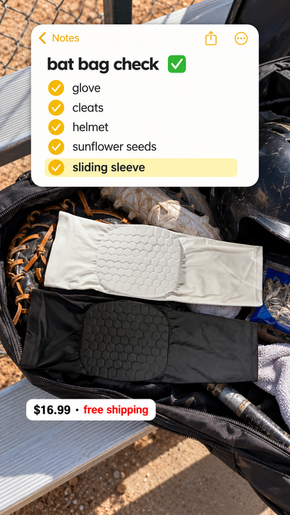 Sliding Knee Sleeve with FlexCell Pad – Lightweight Compression Knee Protection for Baseball & Softball