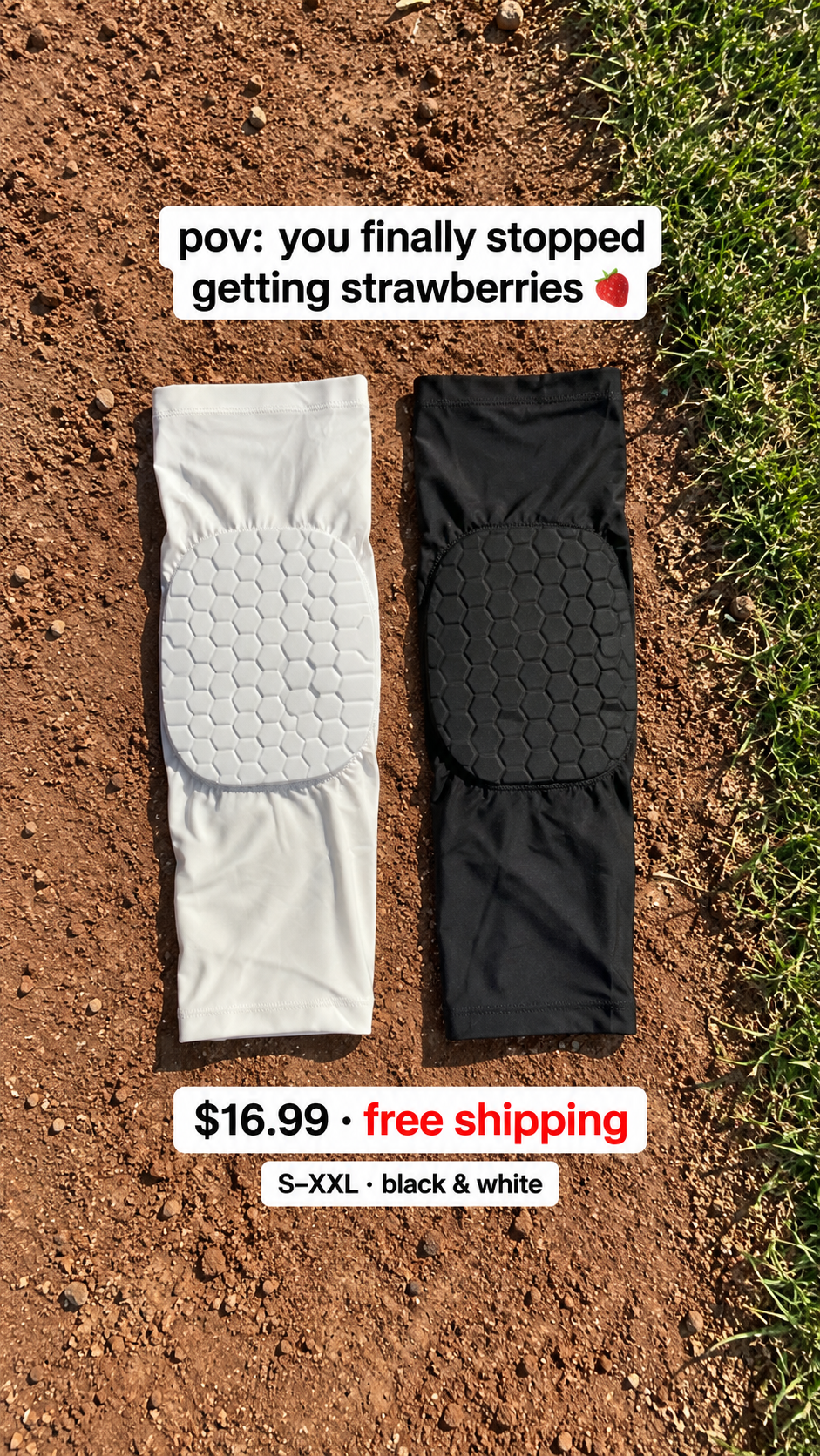 Sliding Knee Sleeve with FlexCell Pad – Lightweight Compression Knee Protection for Baseball & Softball