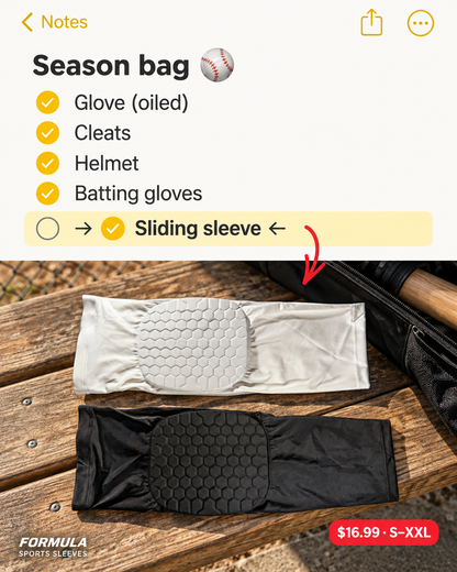 Sliding Knee Sleeve with FlexCell Pad – Lightweight Compression Knee Protection for Baseball & Softball